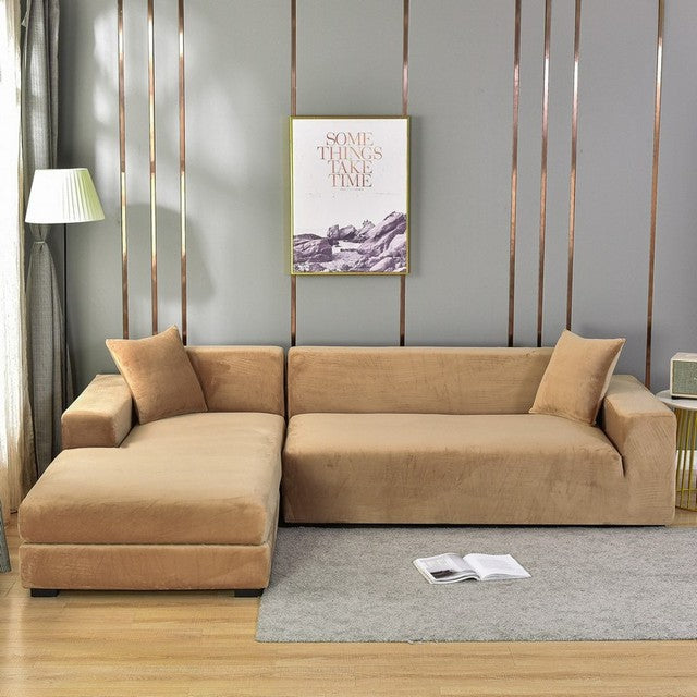 Sofa Cover - Fluweel - Elastische Pasvorm - Luxe Comfort