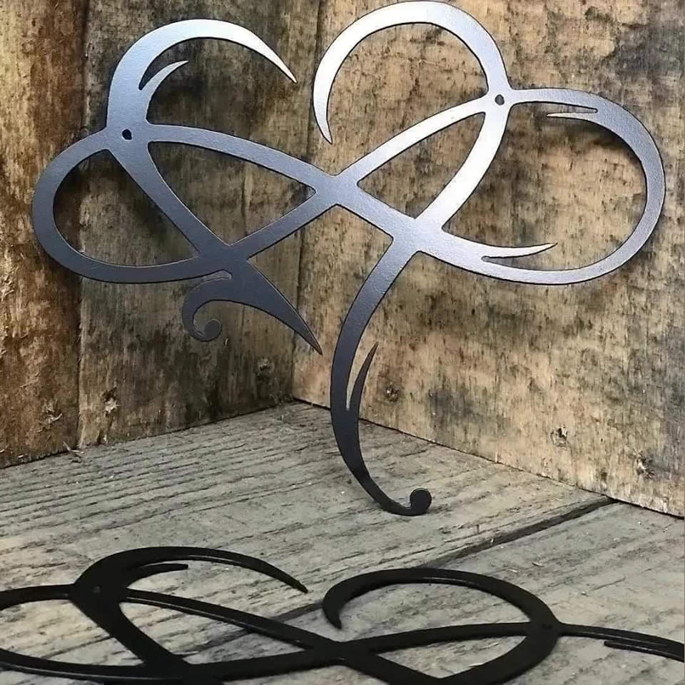 Wand Hart Decor - Infinitia - Symbool van Liefde - Eeuwigdurende Ontwerp