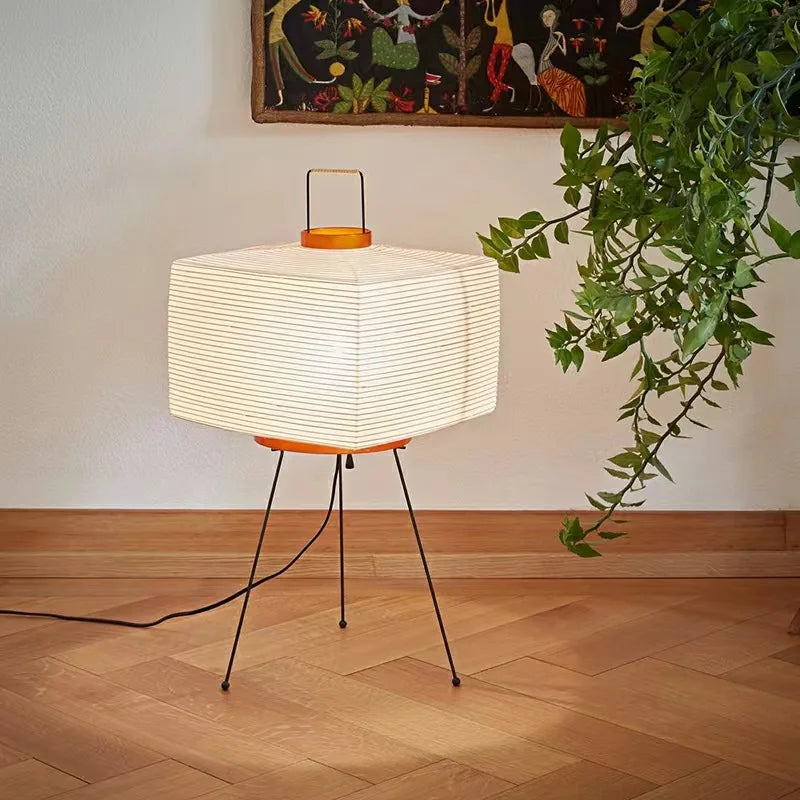 Rijstpapier Lamp - Wabi-Sabi Stijl - Wit - 42x60cm