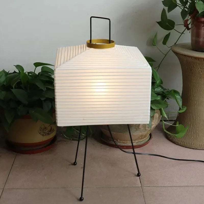 Rijstpapier Lamp - Wabi-Sabi Stijl - Wit - 42x60cm