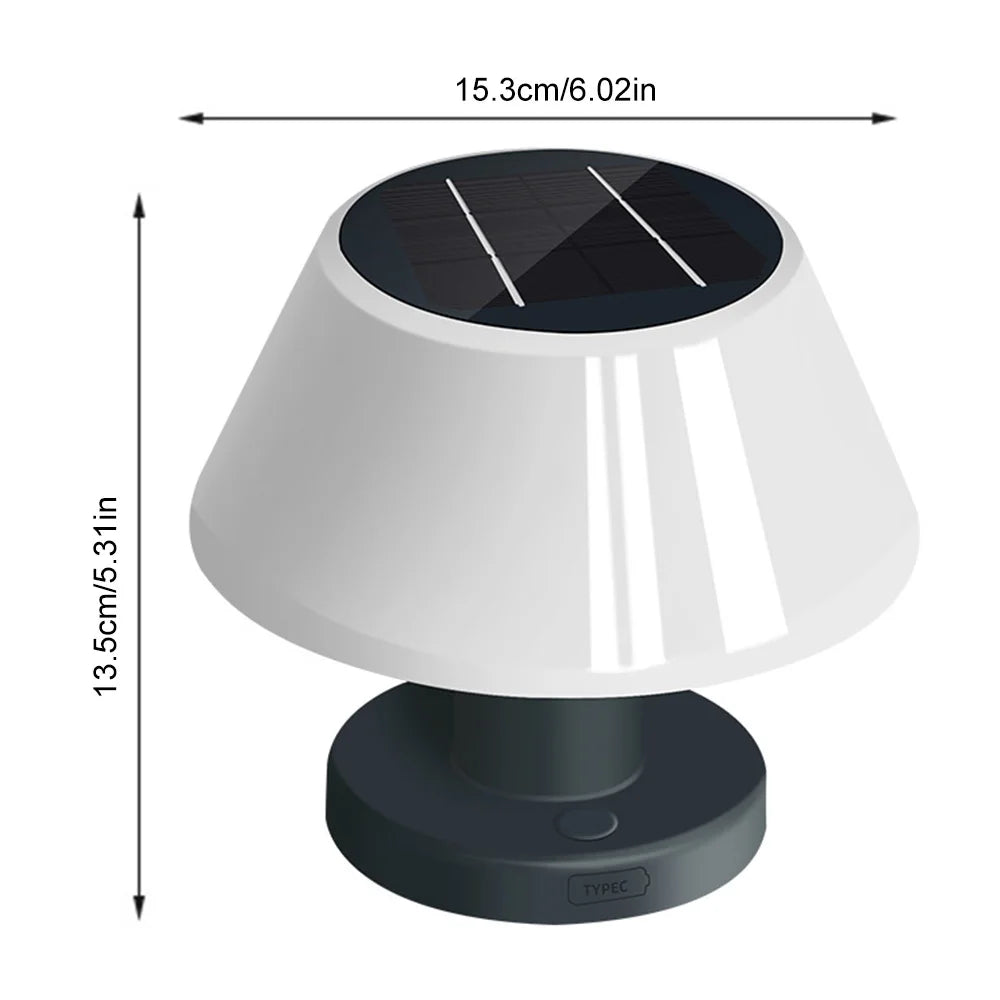 Zonne-energie Tafellamp - SolarLight - Waterdicht - Dimbaar - Draadloos Oplaadbaar