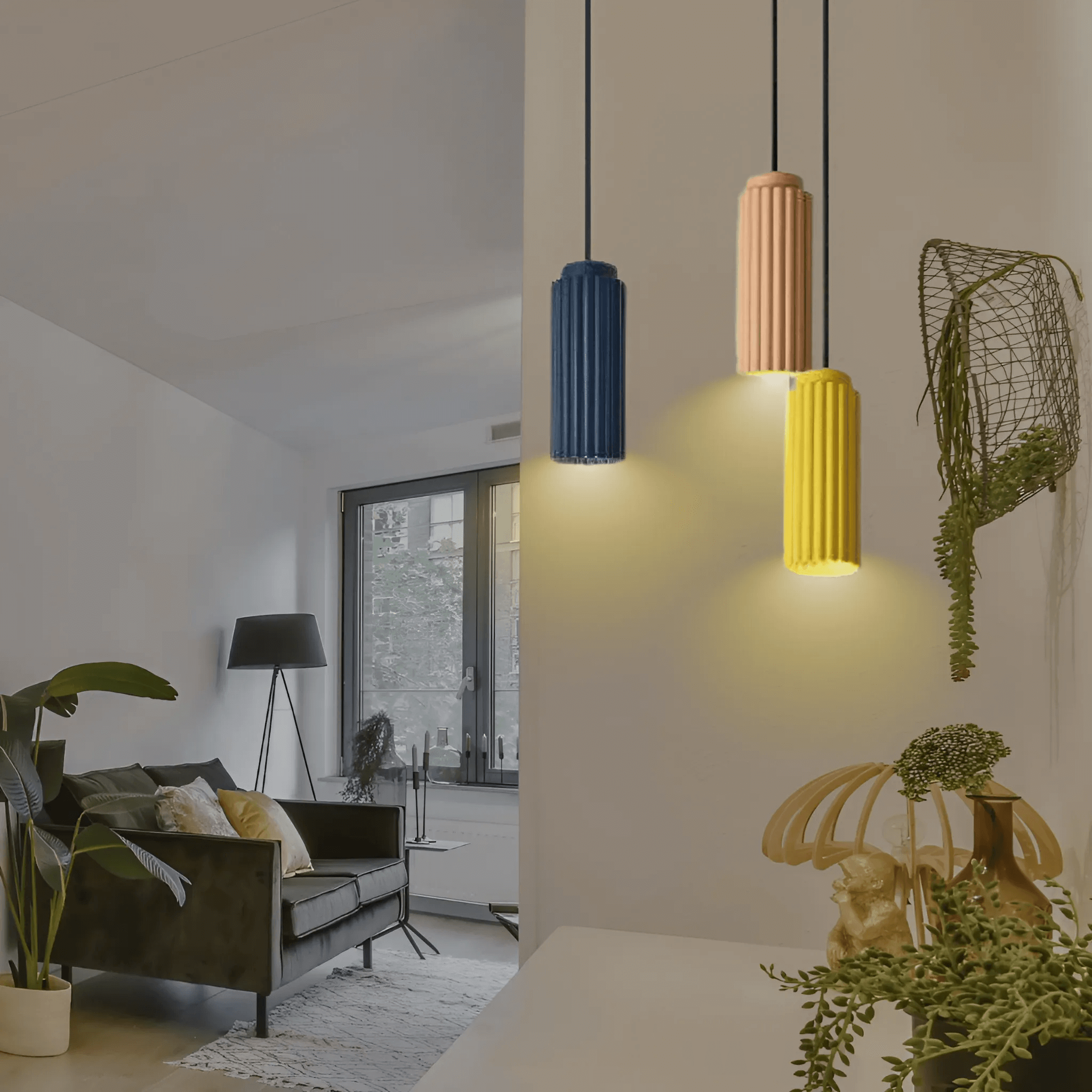 Hanglamp - TextureLite - Cilindrisch Ontwerp - Getextureerde Afwerking