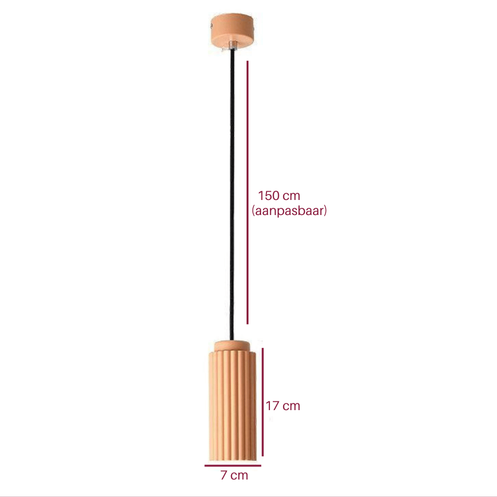 Hanglamp - TextureLite - Cilindrisch Ontwerp - Getextureerde Afwerking