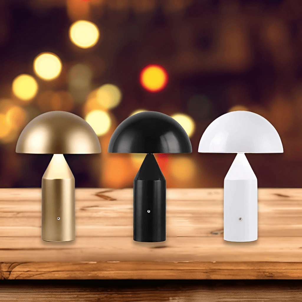 Minimalistische LED Lamp - Lumiere - Paddenstoel Vorm - Nordic Goud