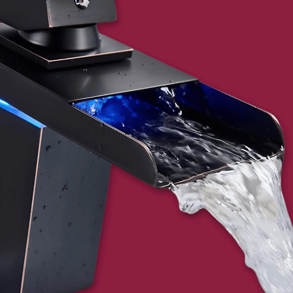 LED Watervalfaucet - Vidric - Opbouw - Temperatuurgevoelig