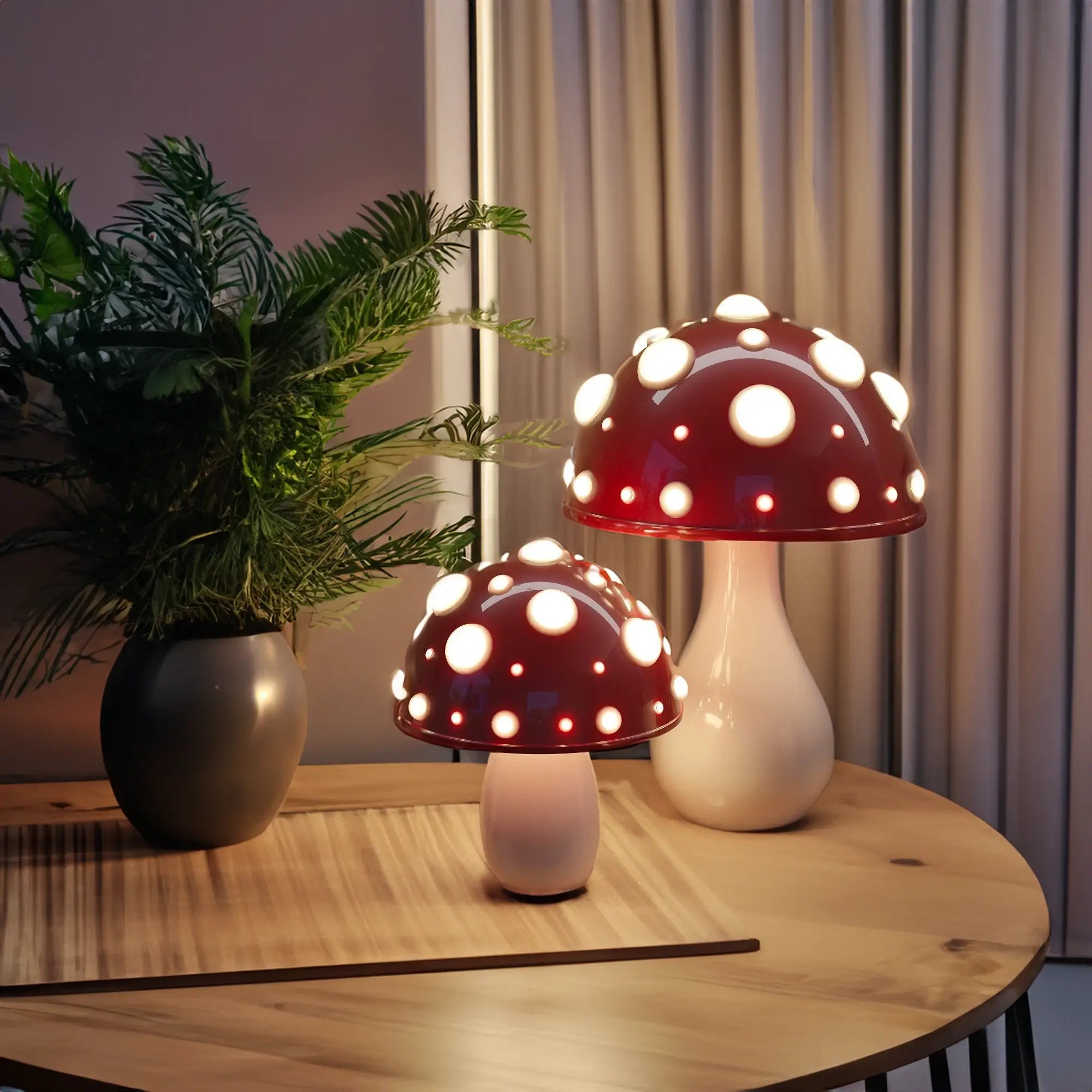 Slaapkamerlamp - GlowMush - Paddenstoel ontwerp - Rustige sfeer