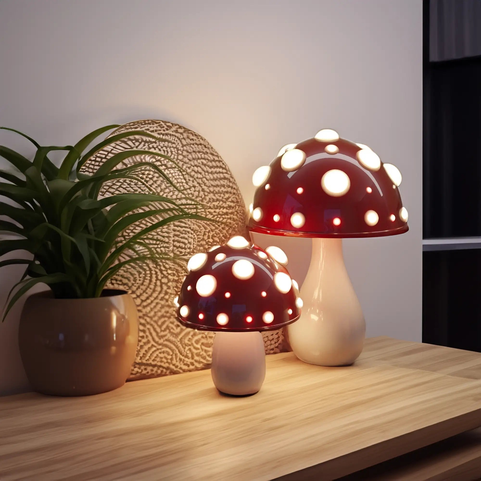 Slaapkamerlamp - GlowMush - Paddenstoel ontwerp - Rustige sfeer