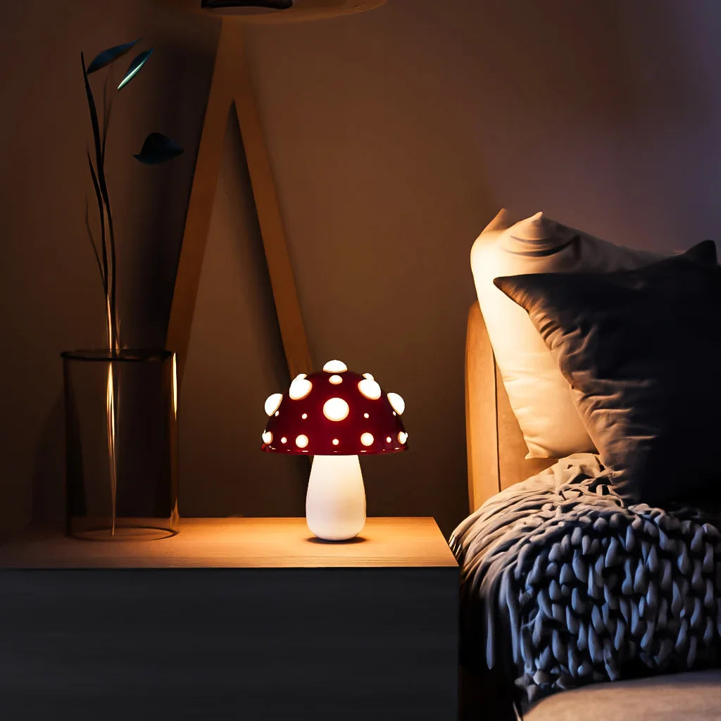 Slaapkamerlamp - GlowMush - Paddenstoel ontwerp - Rustige sfeer