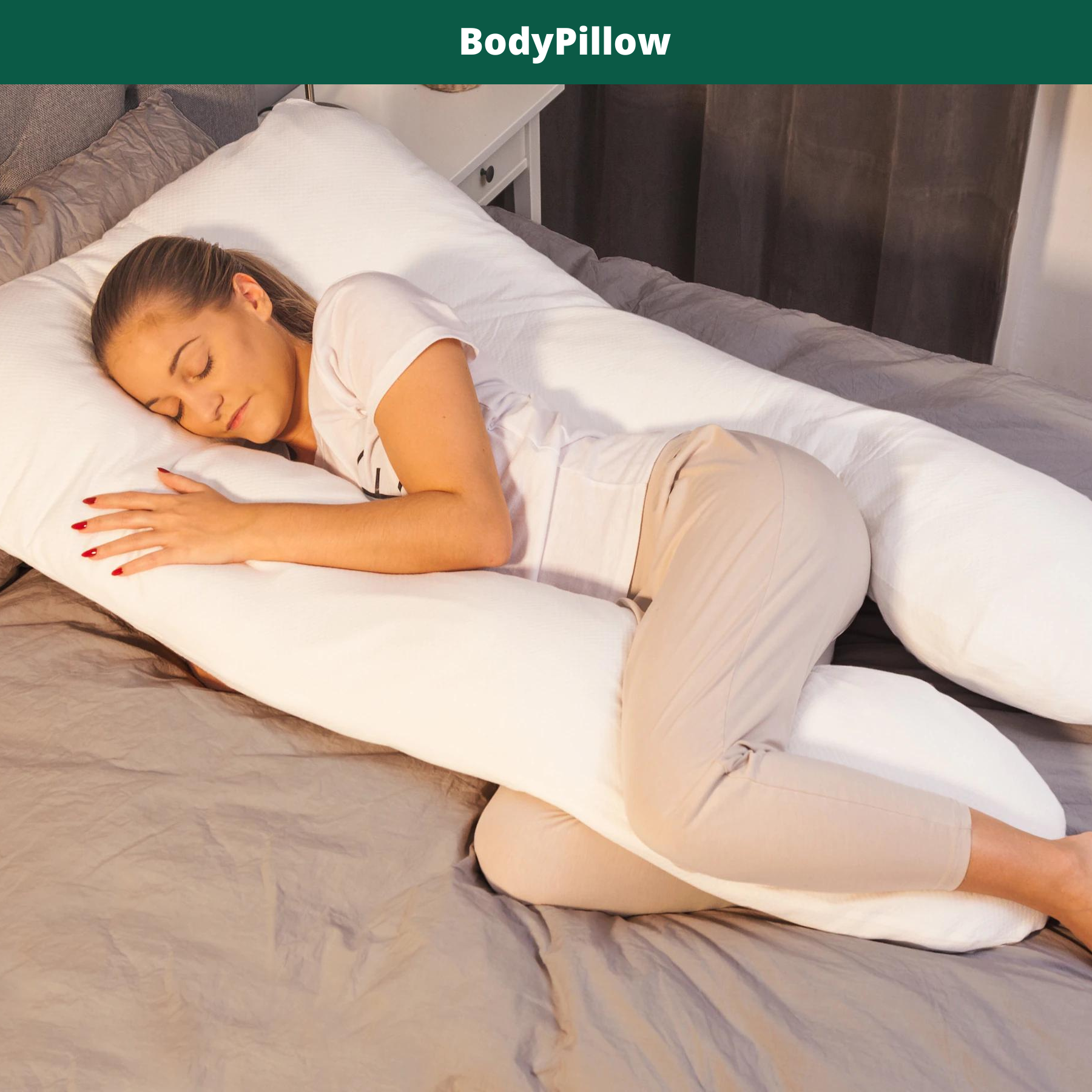 Lichaamskussen - SleepNest - Ergonomische U-Vorm - Ultiem Comfort & Ondersteuning