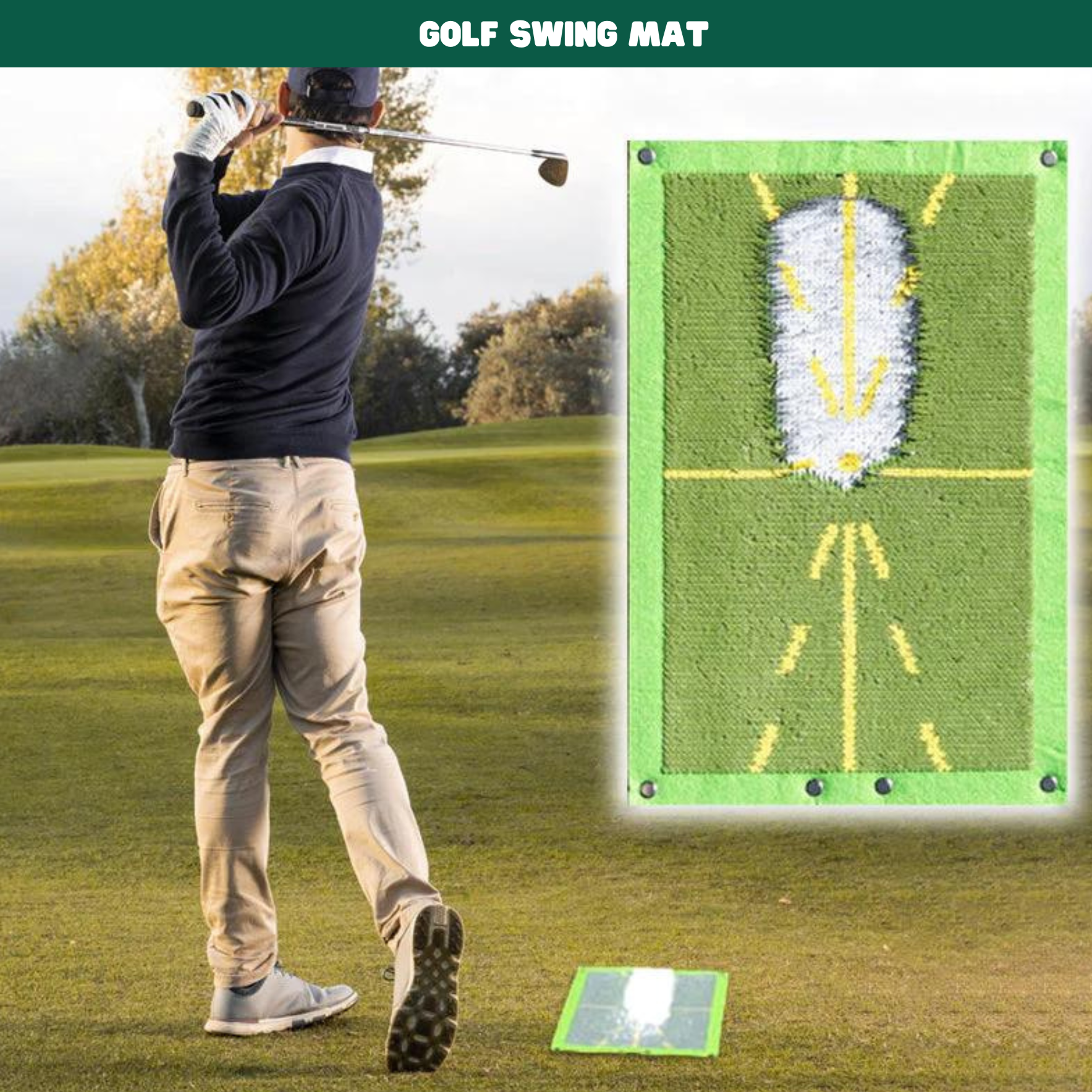 Golf Swing Mat - SwingPro - Oefentool - Duurzaam Oppervlak