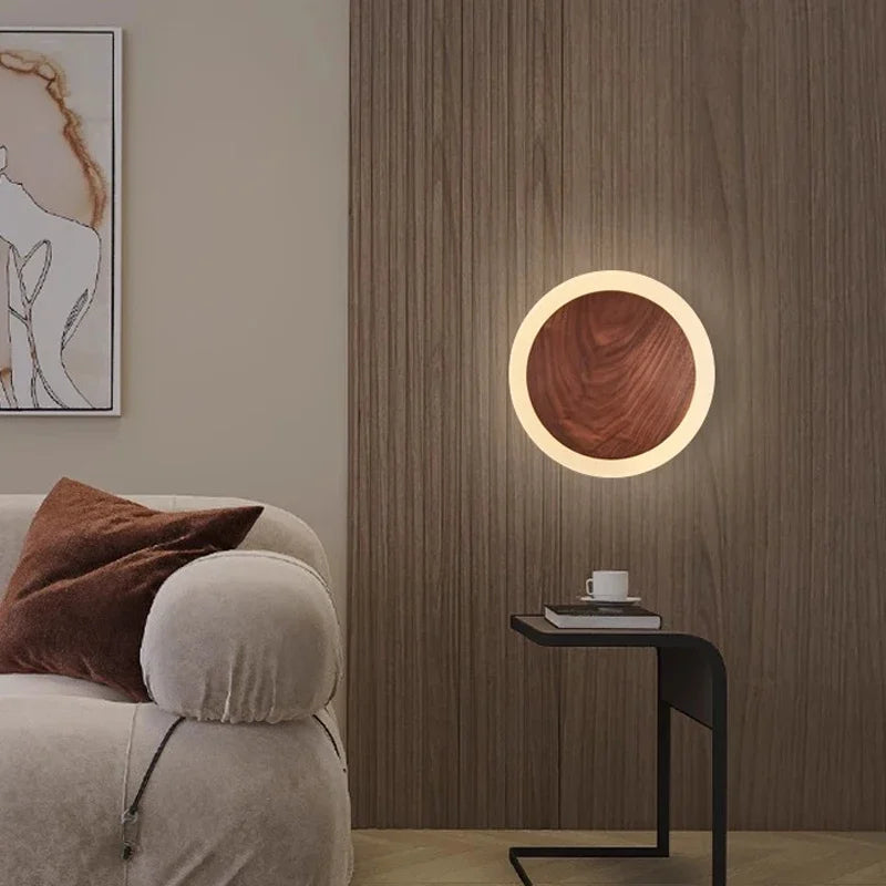 LED Wandlamp - Muurlamp - Hout & Acryl - Scandinavisch ontwerp