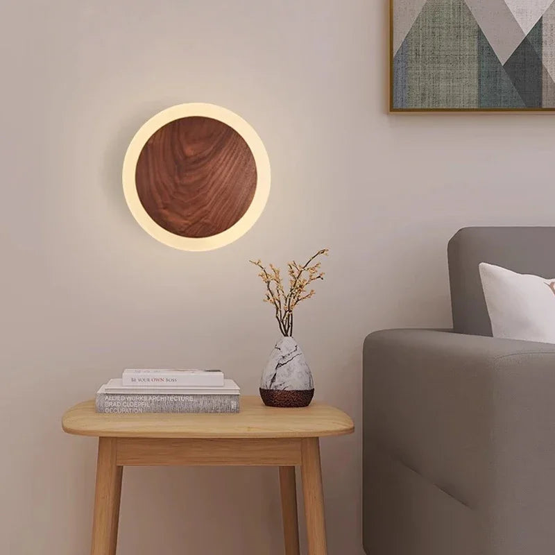 LED Wandlamp - Muurlamp - Hout & Acryl - Scandinavisch ontwerp