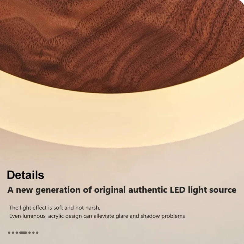 LED Wandlamp - Muurlamp - Hout & Acryl - Scandinavisch ontwerp