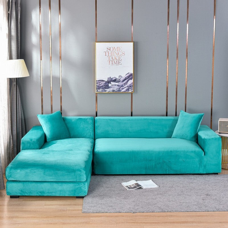 Sofa Cover - Fluweel - Elastische Pasvorm - Luxe Comfort