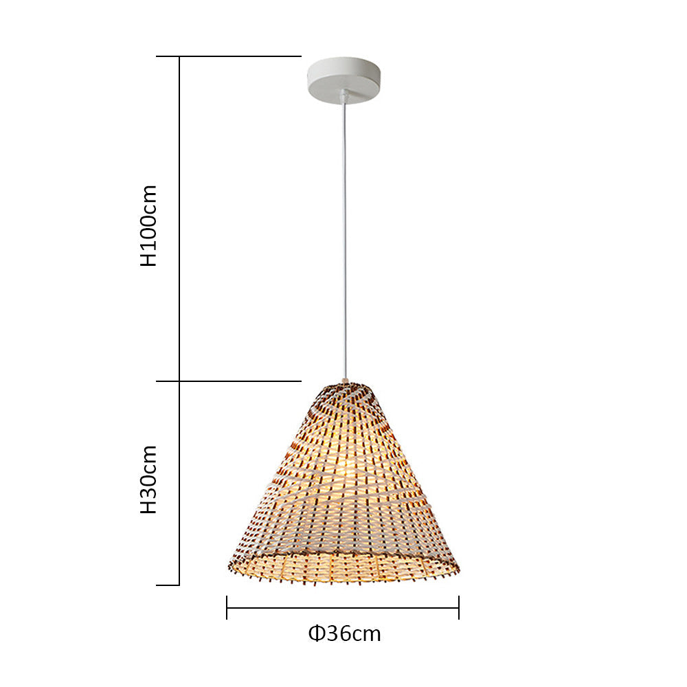 Hanglamp - BohoWick - Handgemaakt Geweven - Boheemse Charme