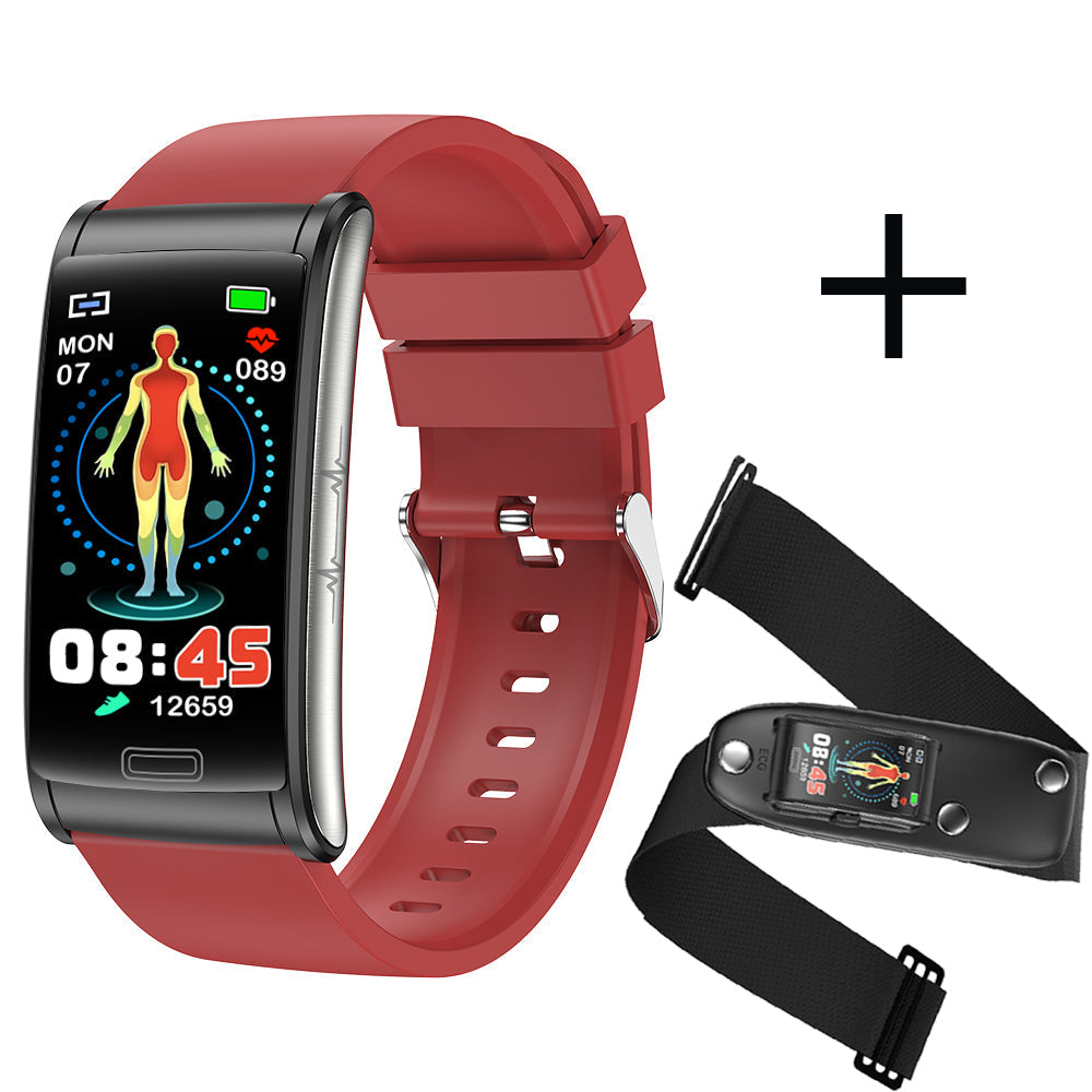 Gezondheidsarmband - BioTrack - 3-Kanaals ECG & Bloedmonitoring - Slim & Uitgebreid