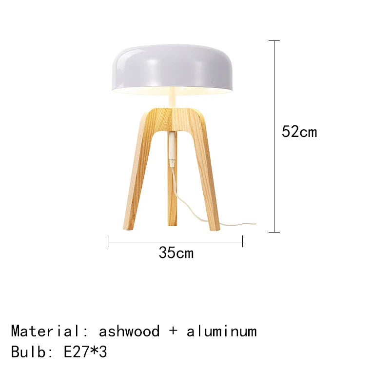 Staande Lamp - Klassiek Houten Bamboe Ontwerp - Notenhout