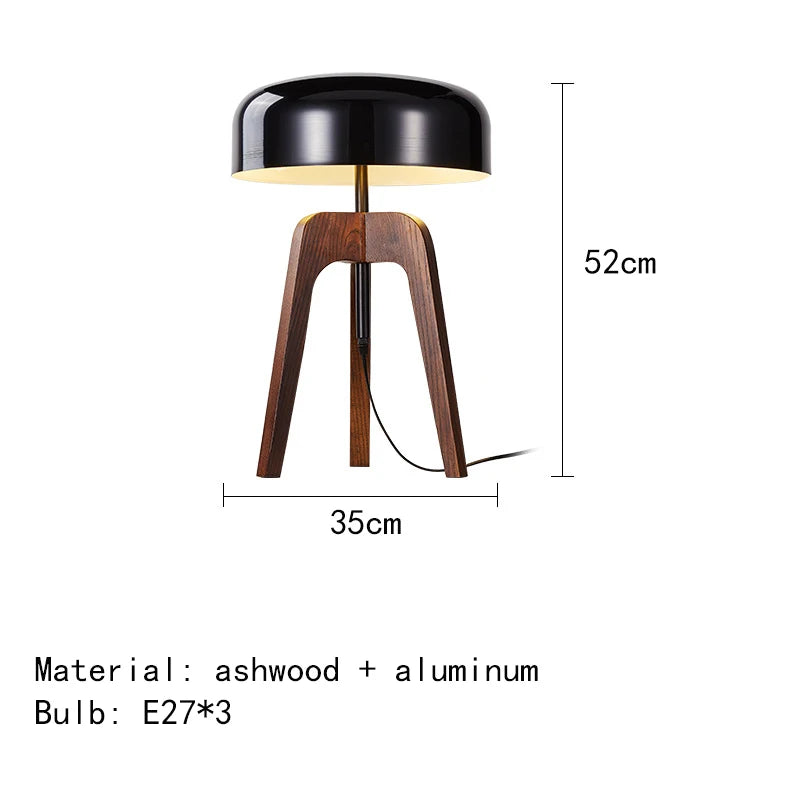 Staande Lamp - Klassiek Houten Bamboe Ontwerp - Notenhout