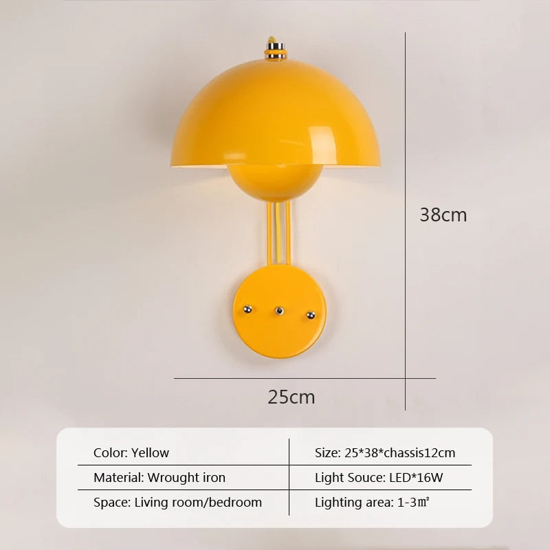 Wandlamp - ShroomLite - Paddenstoel ontwerp - Modern en minimalistisch