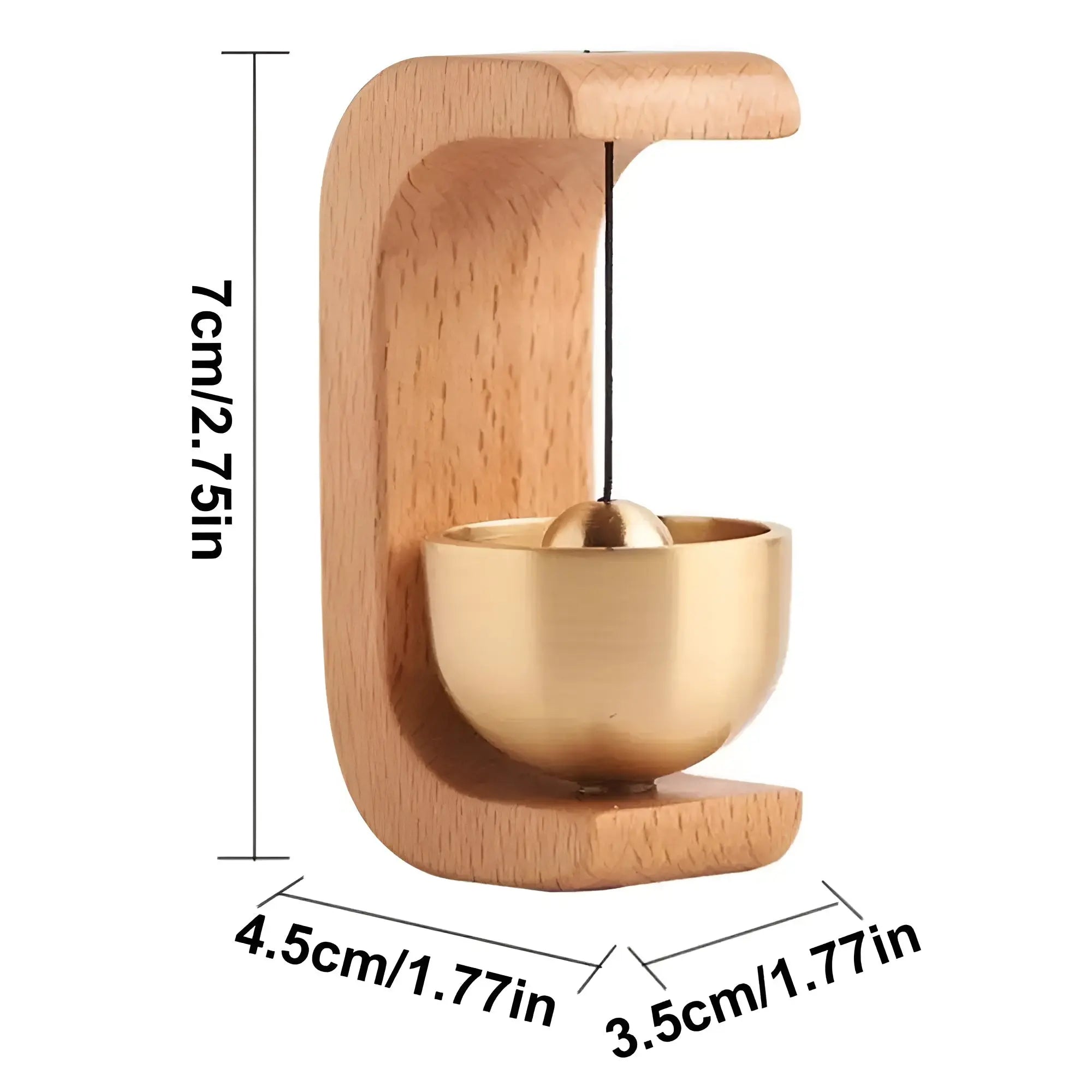 Deurbellen - Melodisch - Decoratief Hout - Japanse Stijl - klankschaal bel