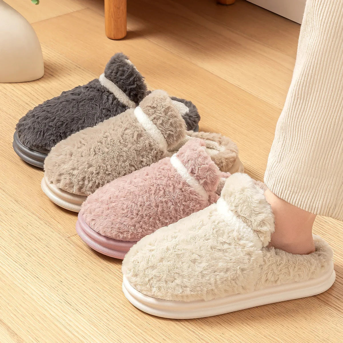 Winter Sloffen - CozySteps - Antislip - Warm & Comfortabel