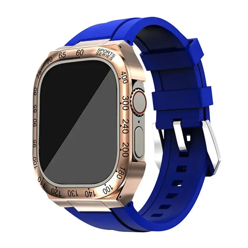 Apple Watch Hoes - SteelGuard - Roestvrij Staal - 360° Militaire Bescherming