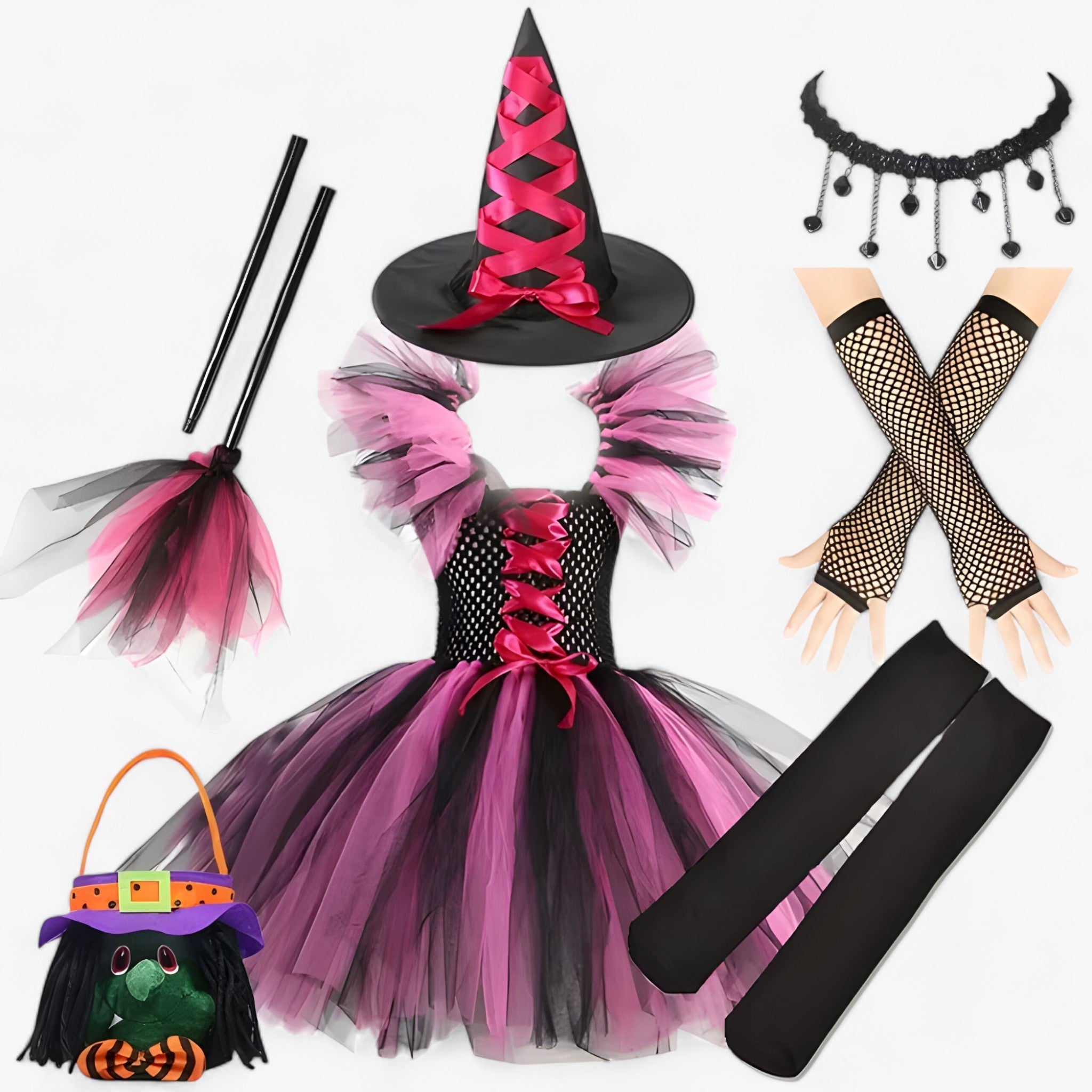 Heksenjurk - SpookyWear - Halloween Kostuum - Carnaval Outfit