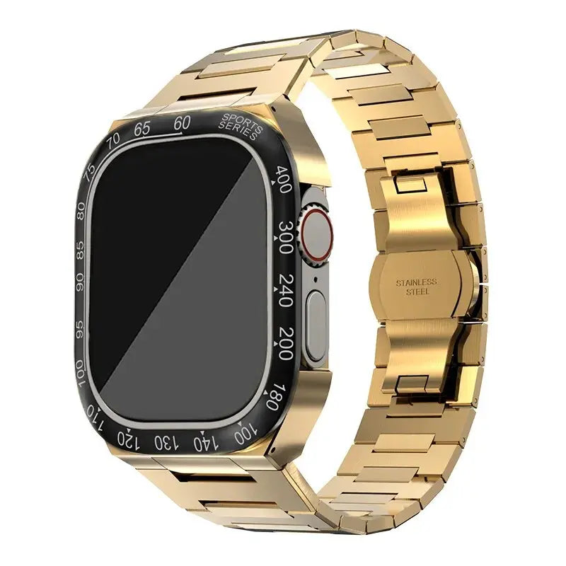 Apple Watch Hoes - SteelGuard - Roestvrij Staal - 360° Militaire Bescherming