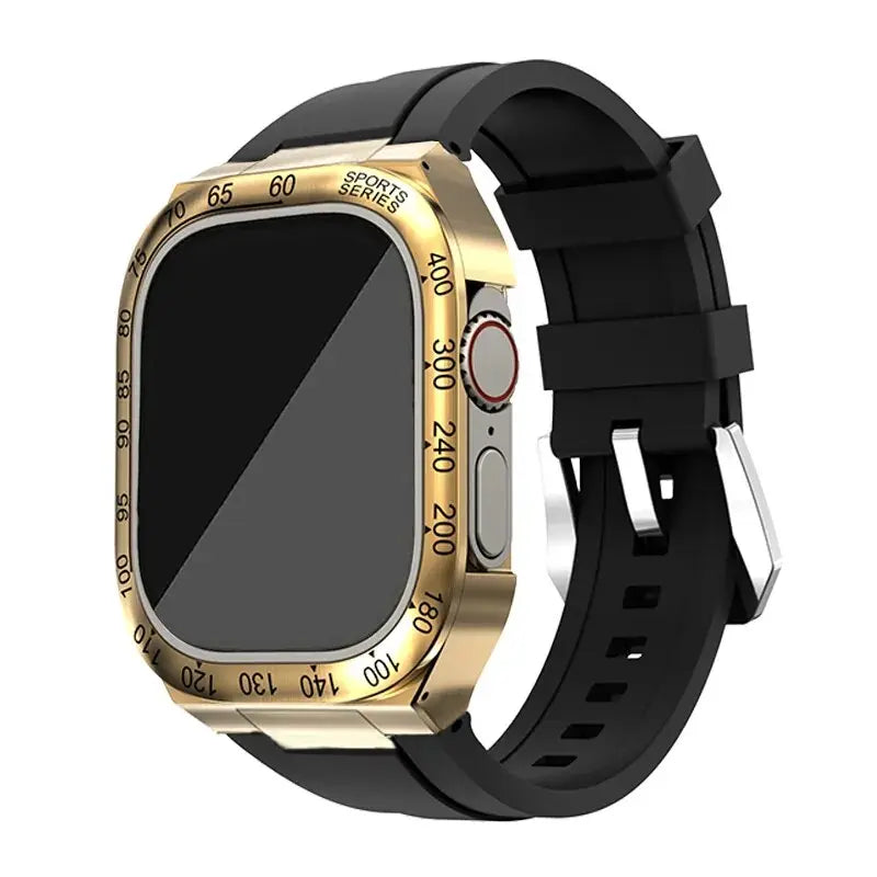 Apple Watch Hoes - SteelGuard - Roestvrij Staal - 360° Militaire Bescherming