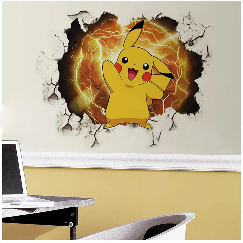 Pokemon Pikachu Muursticker | Maak de droomkamer van je kind compleet!