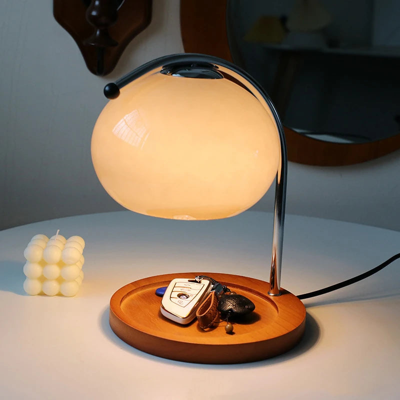 Tafellamp - Bureaulamp - Sfeerlamp - Decoratie - glazen lamp