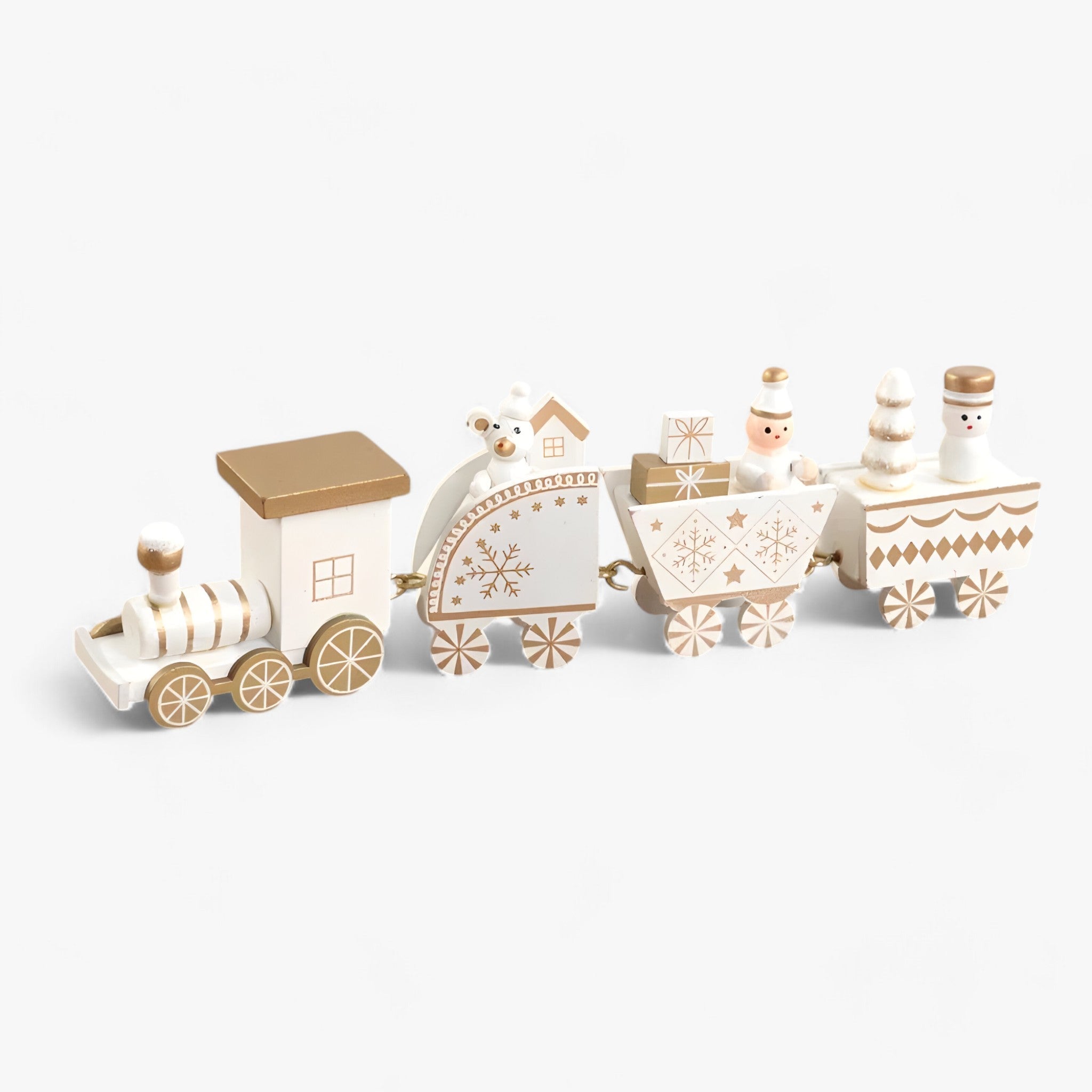 Kerstornament - TrainJoy - Houten Feestdecoratie - Perfect Cadeau voor Kinderen