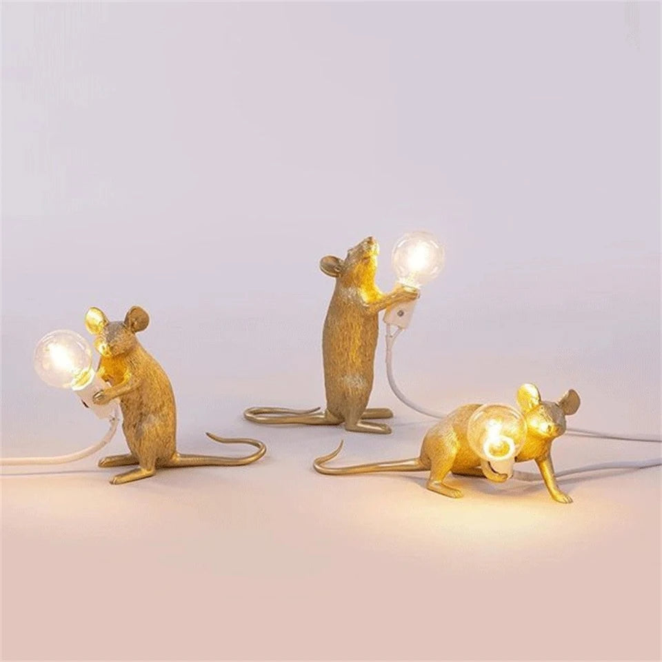 LED Tafellampen - Modern Hars Dierenontwerp - Muizen - Nachtlampjes - Home Decor - Bureaulamp