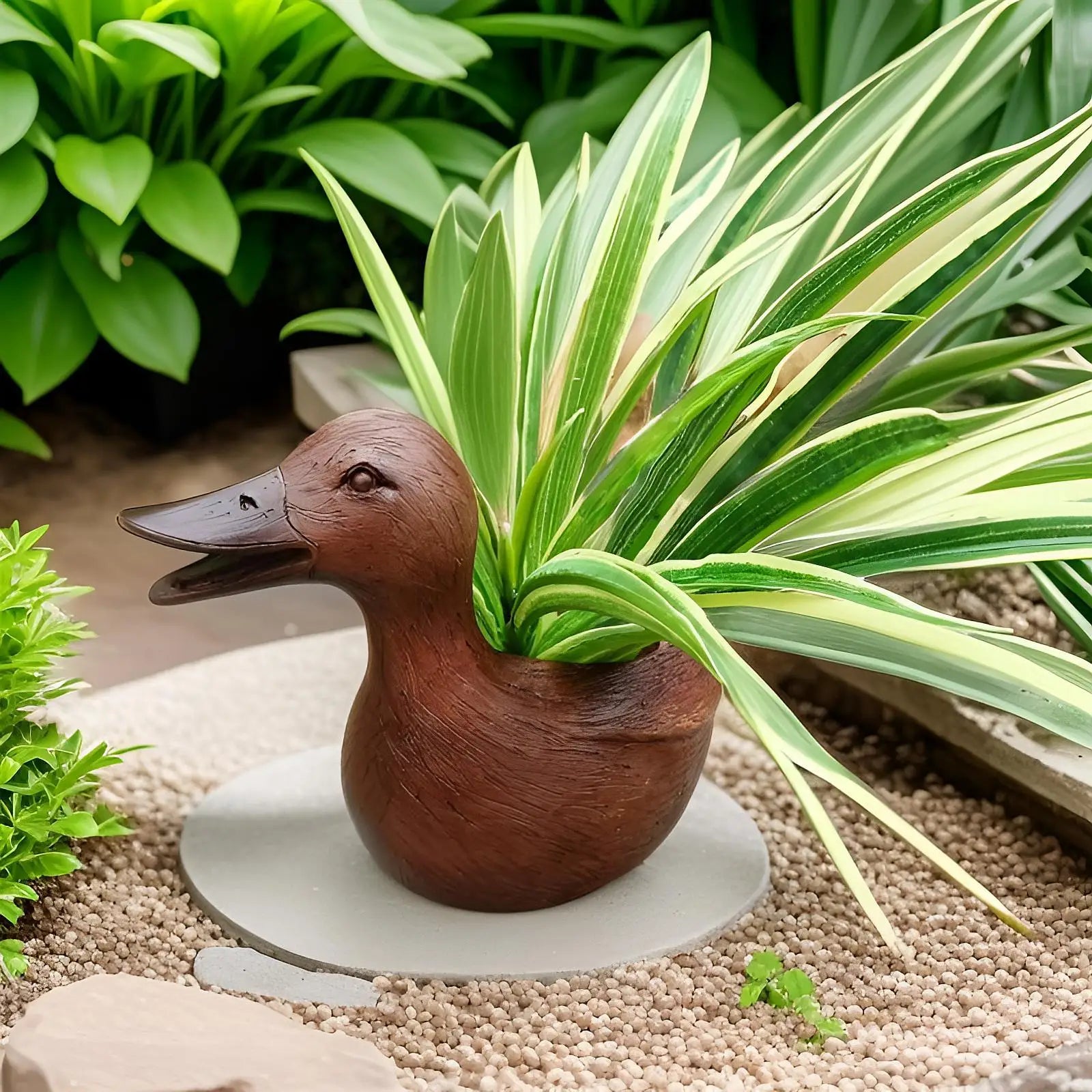 Bloempot - Quacky - Eendenstandbeeld - Tafelornament