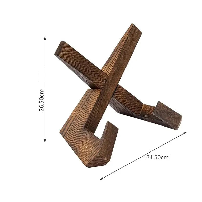 CharcoalStand | Robuuste houten display voor kookboeken