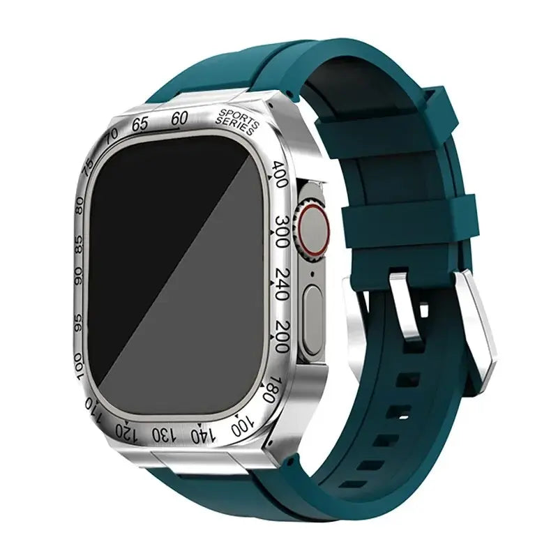 Apple Watch Hoes - SteelGuard - Roestvrij Staal - 360° Militaire Bescherming