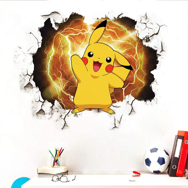 Pokemon Pikachu Muursticker | Maak de droomkamer van je kind compleet!