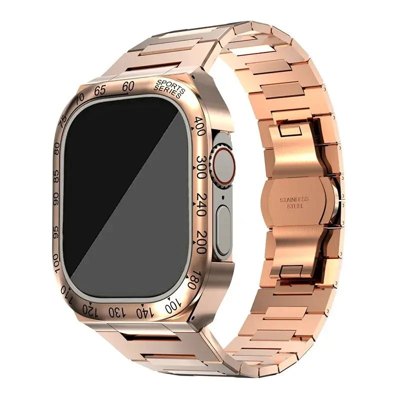 Apple Watch Hoes - SteelGuard - Roestvrij Staal - 360° Militaire Bescherming