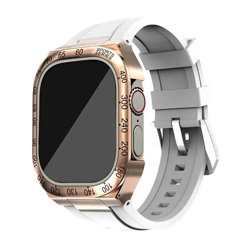 Apple Watch Hoes - SteelGuard - Roestvrij Staal - 360° Militaire Bescherming