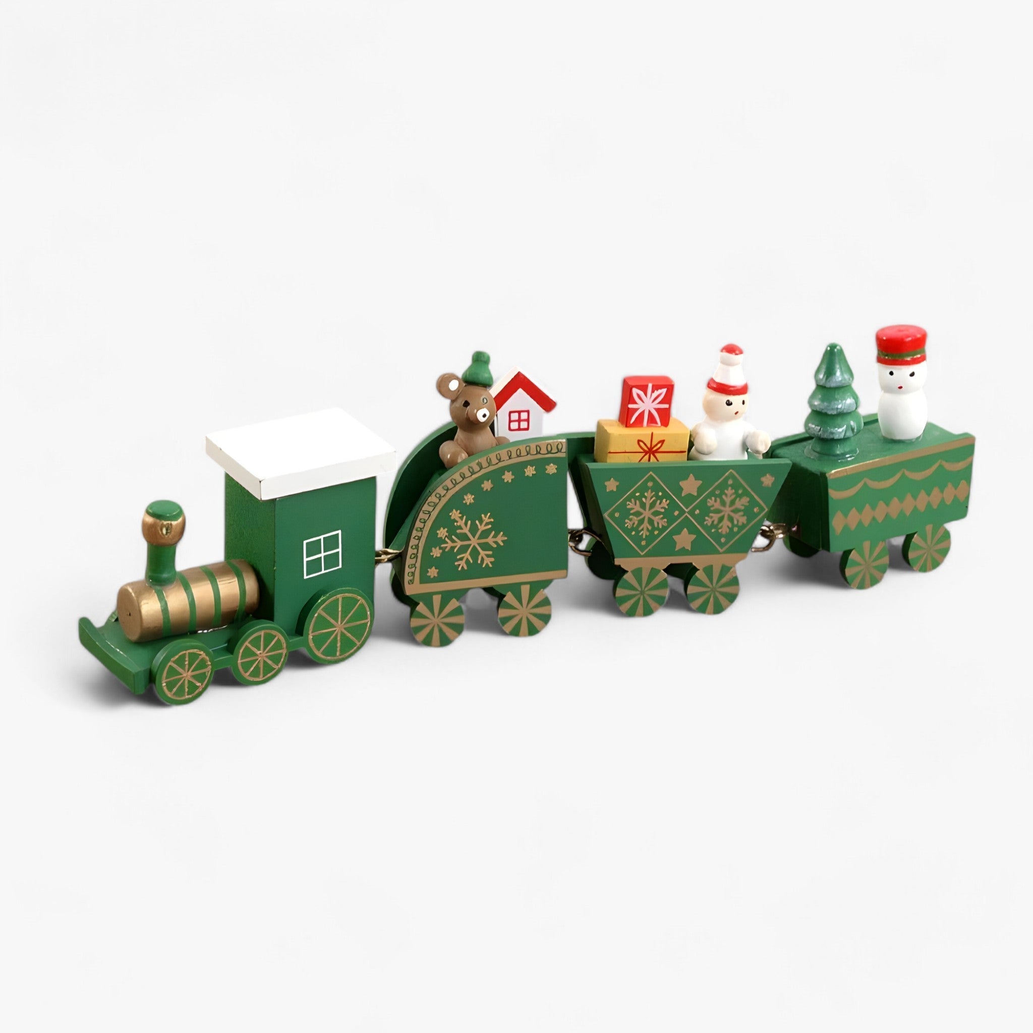 Kerstornament - TrainJoy - Houten Feestdecoratie - Perfect Cadeau voor Kinderen