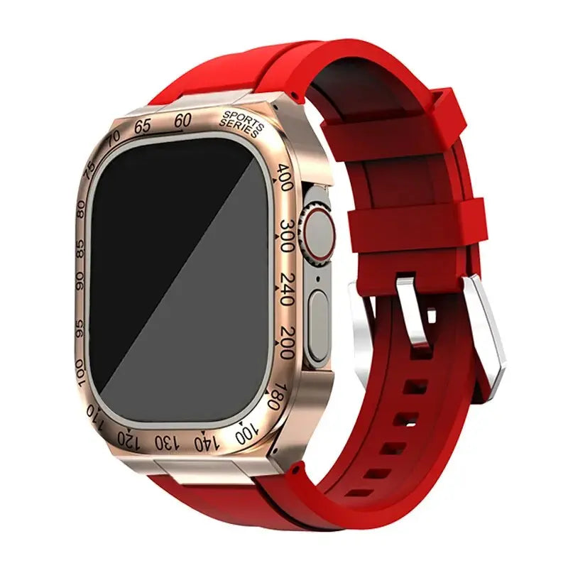 Apple Watch Hoes - SteelGuard - Roestvrij Staal - 360° Militaire Bescherming