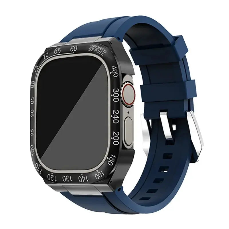 Apple Watch Hoes - SteelGuard - Roestvrij Staal - 360° Militaire Bescherming