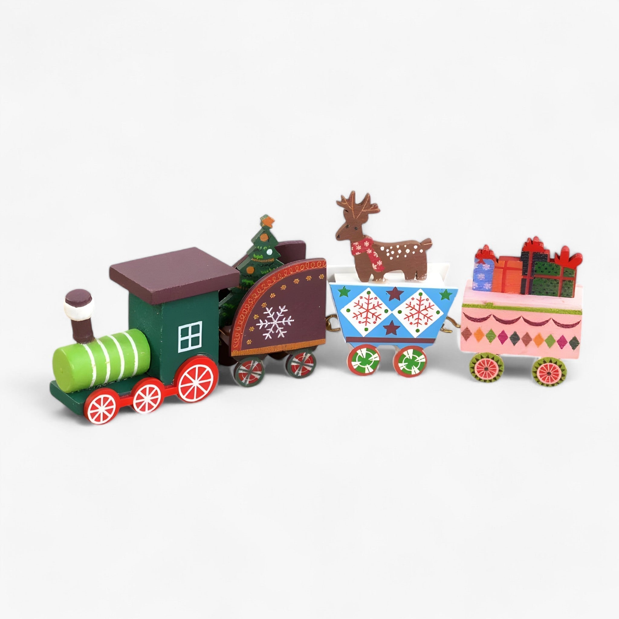 Kerstornament - TrainJoy - Houten Feestdecoratie - Perfect Cadeau voor Kinderen