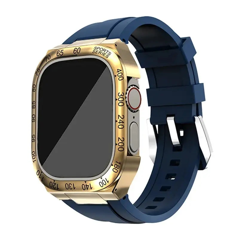 Apple Watch Hoes - SteelGuard - Roestvrij Staal - 360° Militaire Bescherming