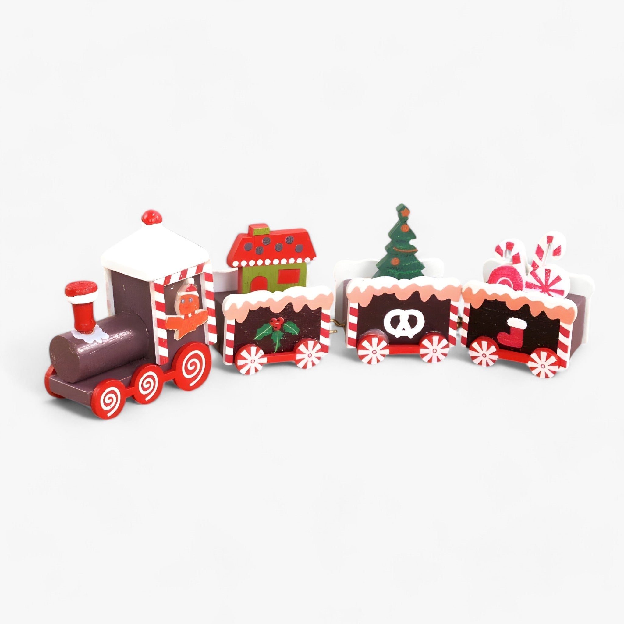 Kerstornament - TrainJoy - Houten Feestdecoratie - Perfect Cadeau voor Kinderen