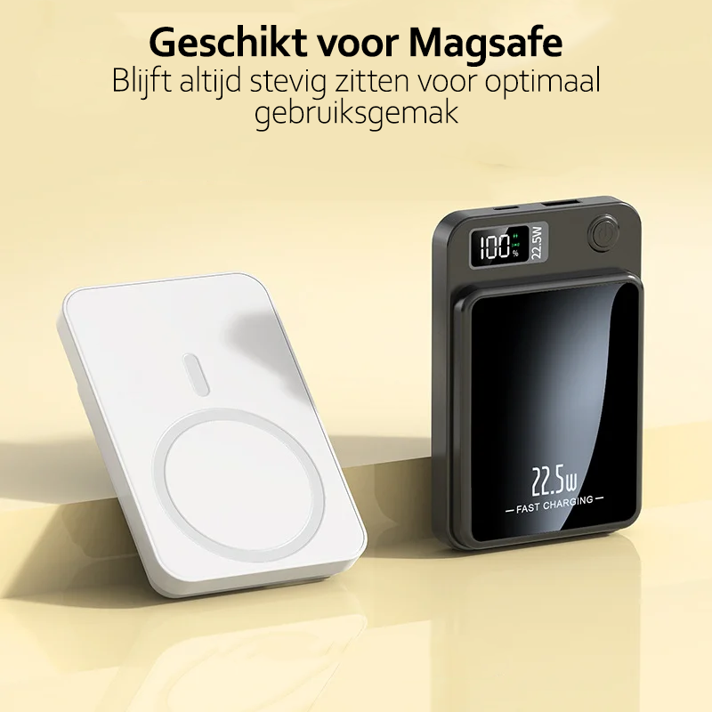 Powerbank - Magneto - Draadloos opladen - Magsafe compatibel