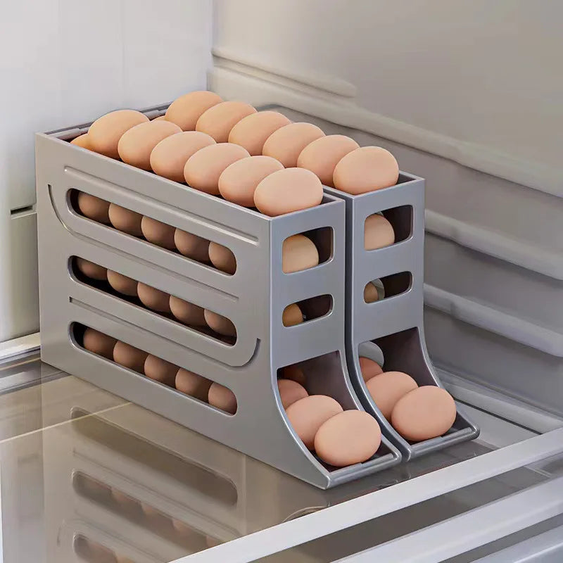 Eierrek - Eggy - Grote capaciteit - Rolling Rack voor eieren