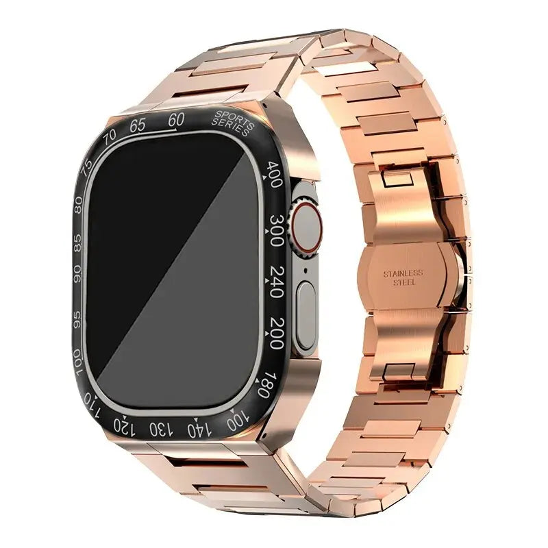 Apple Watch Hoes - SteelGuard - Roestvrij Staal - 360° Militaire Bescherming