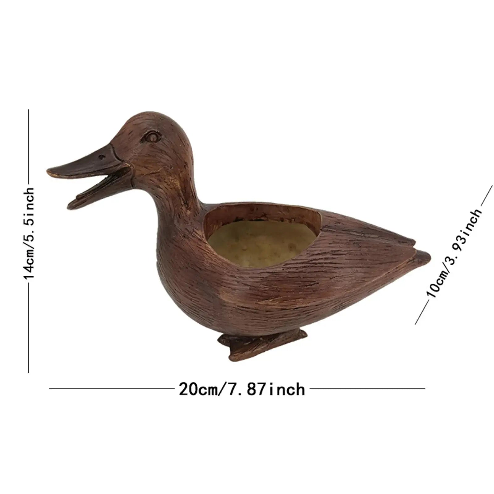 Bloempot - Quacky - Eendenstandbeeld - Tafelornament