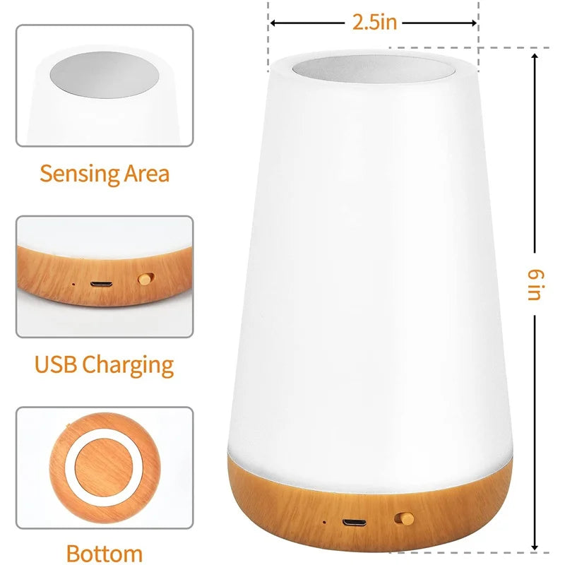 Nachtlampje - Spectrum - Kleurenwissel - USB Oplaadbaar